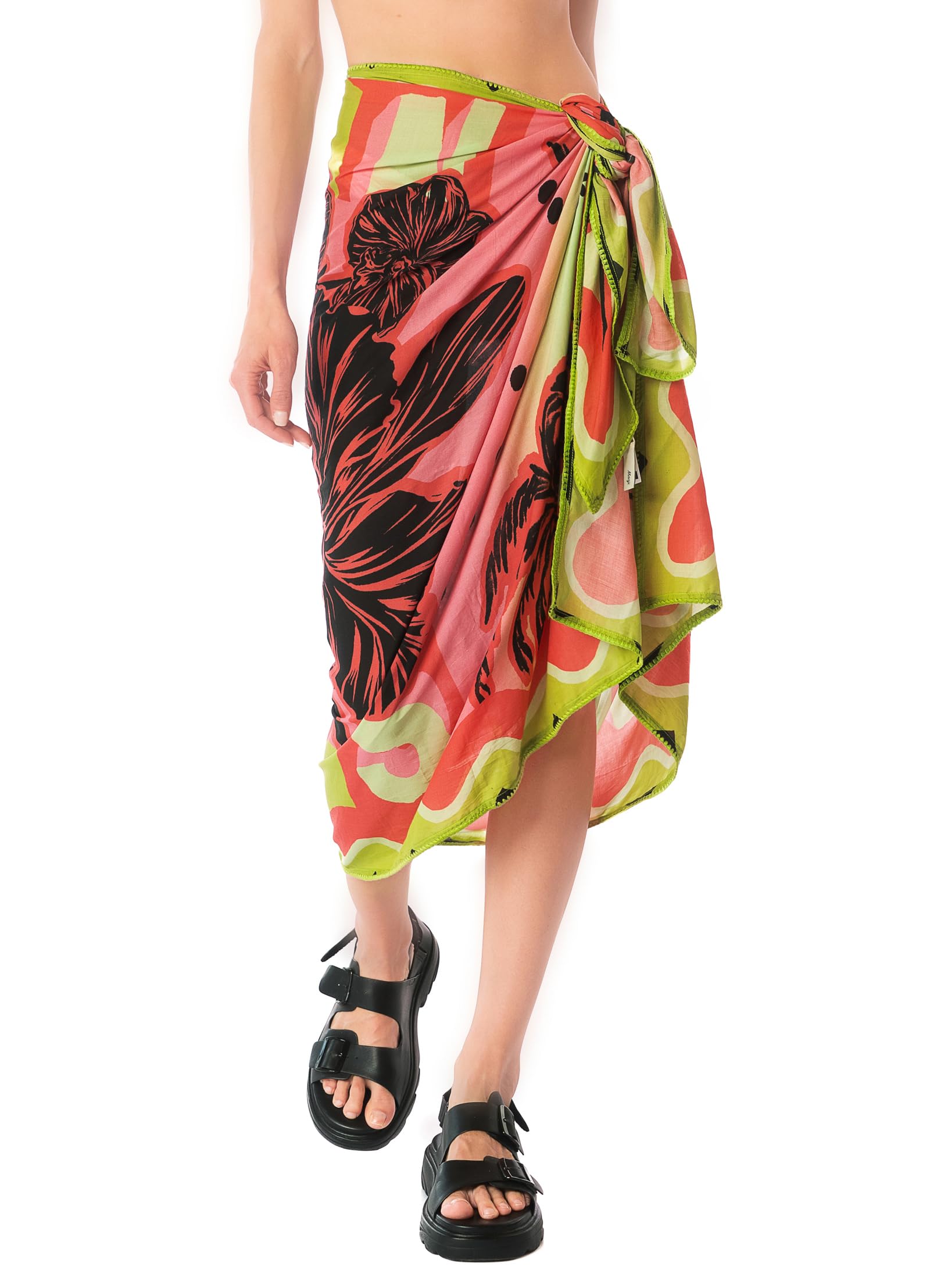 Maaji 2079 Pareo Cover Ups Women Beachwear Open Green