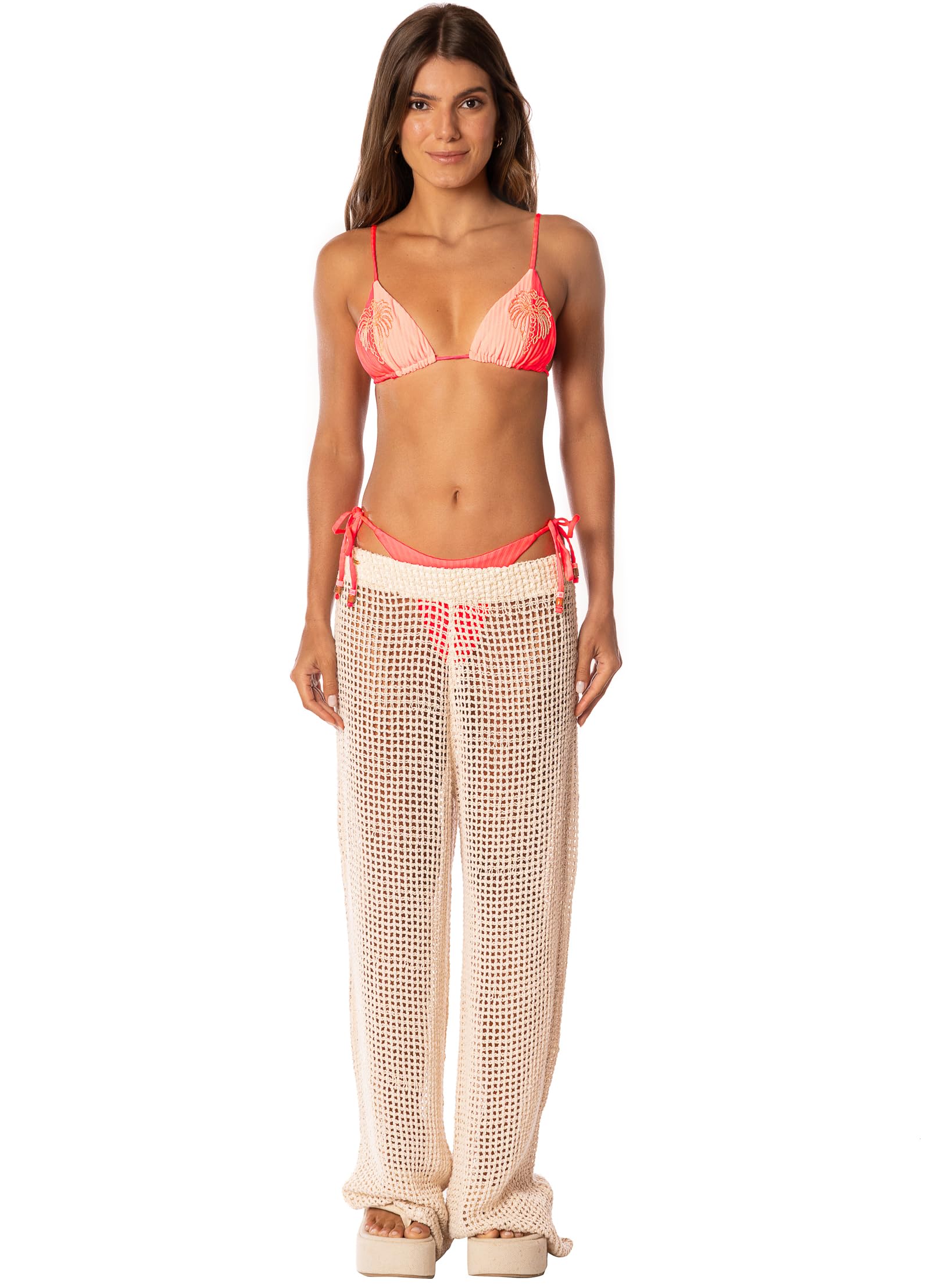 Maaji 3746 Regular Rise Tie Side Cheeky Cut Women Bottom SWIMWEAR Bright Red - Image 9