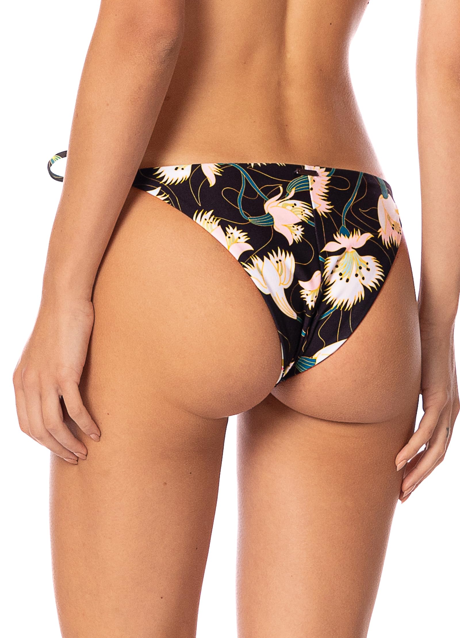 Maaji 5304 Low Rise Tie Side Cheeky Cut Women Bottom SWIMWEAR Black - Image 4