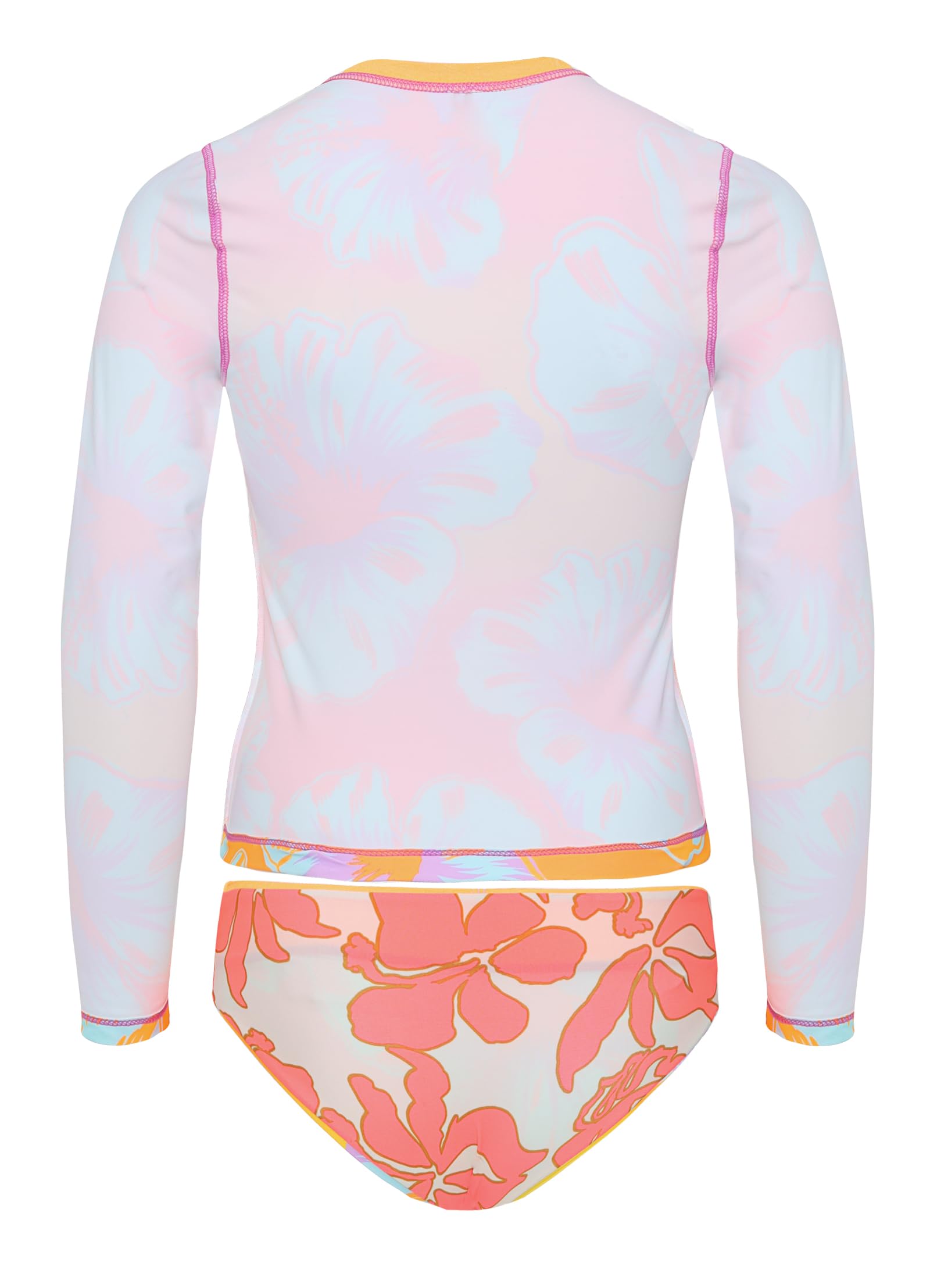 Maaji Girls' Hawaiian Floral Rashguard Set - Image 4