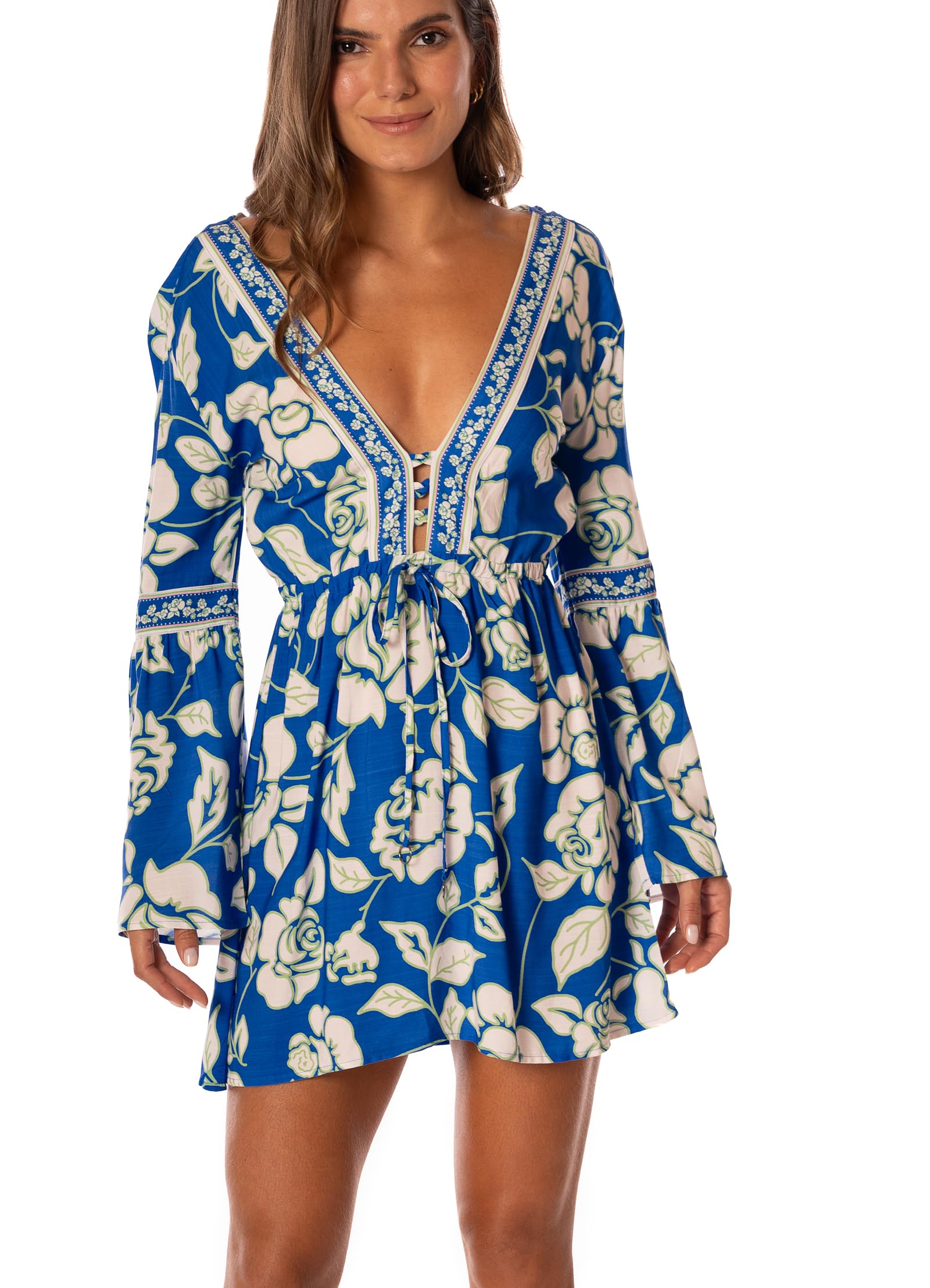 Maaji Women's Cobalt Flora Short Dress - Image 5