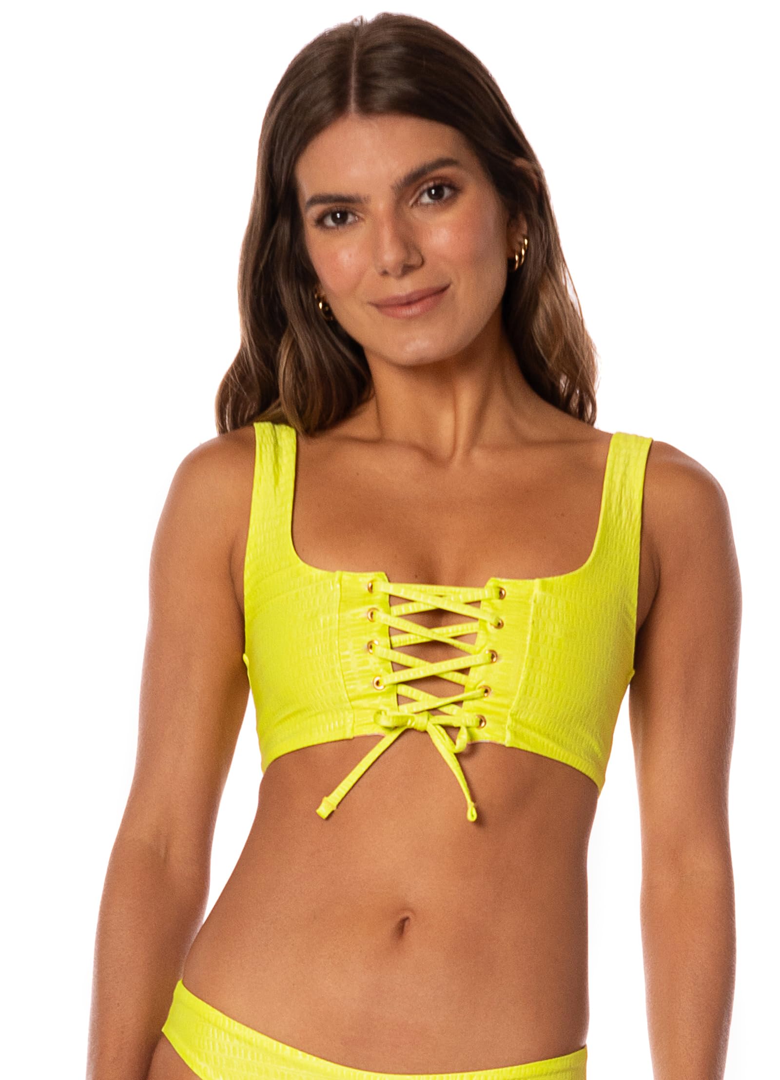 Maaji Women's Lime Green 4 Ways Bralette - Image 4