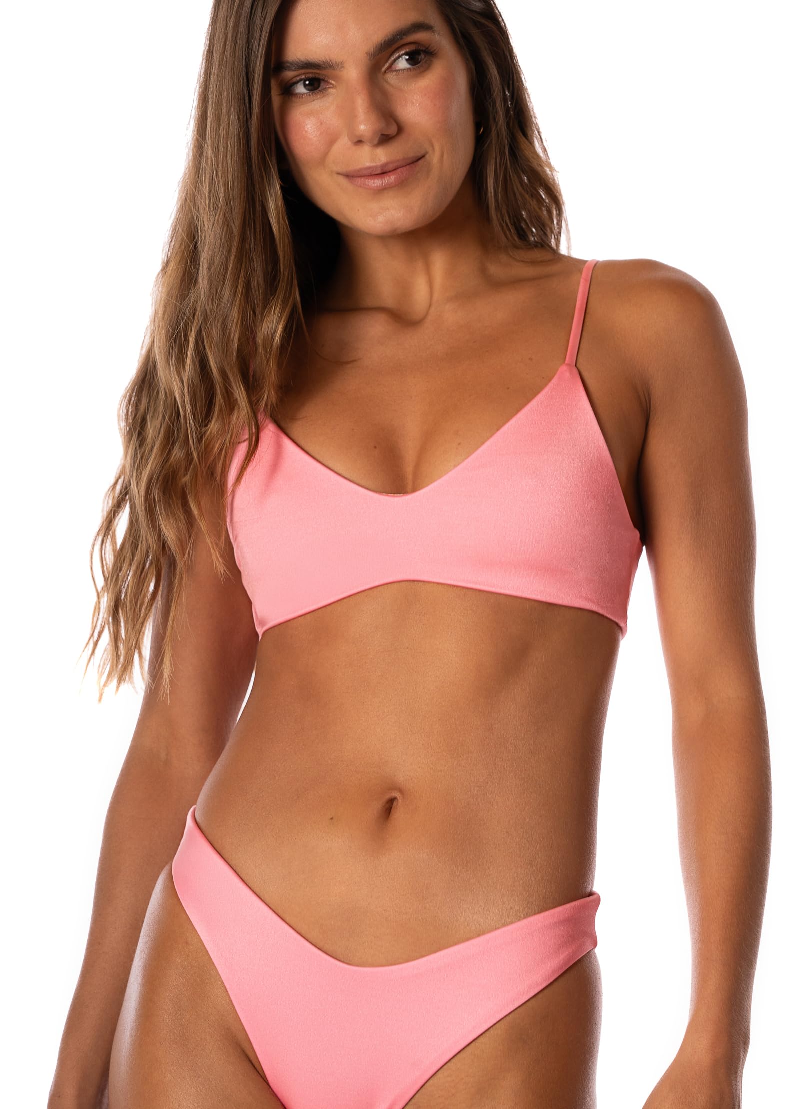 Maaji 3304 Regular Rise Thin Side Cheeky Cut Women Bottom SWIMWEAR Pink - Image 7