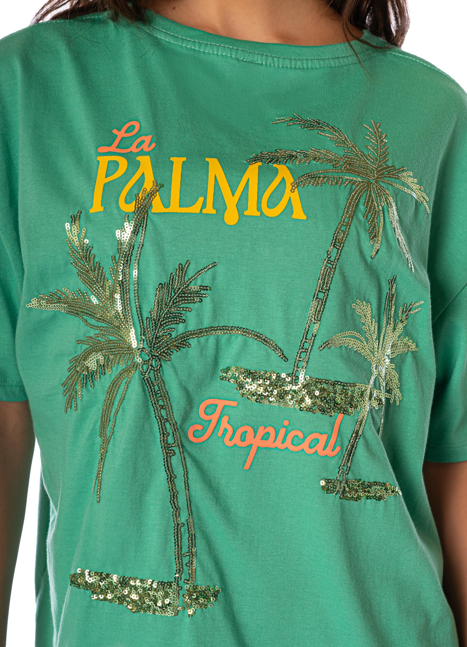 Maaji Women's Tropical Green T-Shirt - Image 8